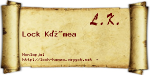 Lock Kámea névjegykártya